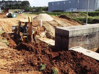 Execução de enchimento do 