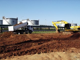 Execução de enchimento do 