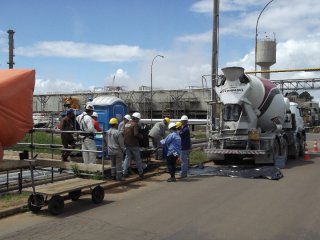 Execução de enchimento do 