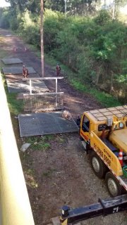 Adequação das grades do piso da Torre de Resfriamento - UTE 